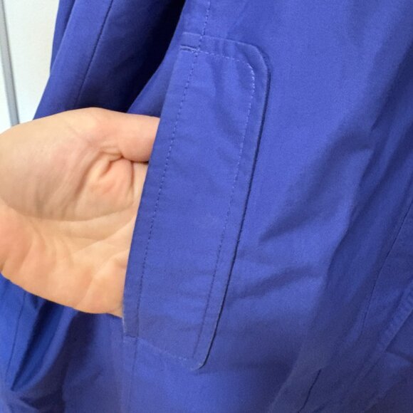 Women's L.L. Bean Rain Windbreaker Jacket Plus Size 1X Royal Blue LL Bean - Picture 7 of 15